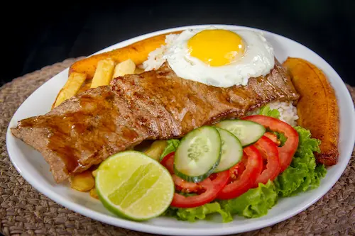 imagen de Bistec a lo Pobre de la pollería Andrea