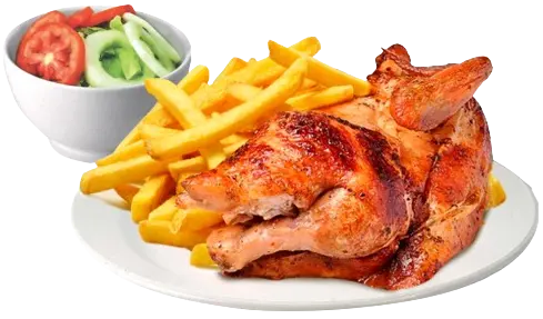 1/2 de pollo de la pollería Andrea